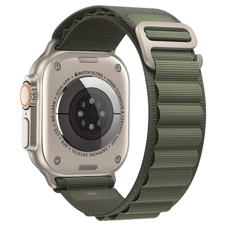 Bracelet à boucle alpine pour Apple watch Ultra 3 2 bandes 49mm 45mm 44mm 40mm 41mm 46mm 42mm Bracelet iWatch série 11 10 SE 9 8 7 6 5 4