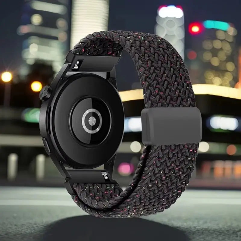 Cinturino magnetico in nylon da 18/20/22mm, 1 pezzo, per Samsung Watch4/5/6/7 Huawei GT4/GT3/Watch 4/Amazfit GTR4/stratos/Garmin Venu/Fenix 7