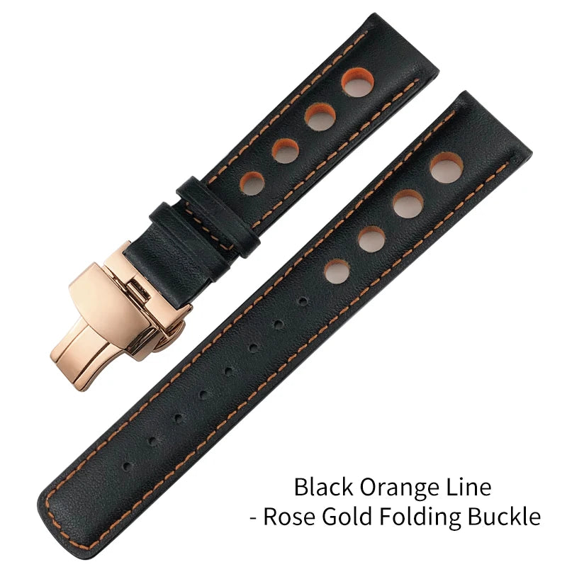 Bracelet de montre en cuir véritable pour hommes, 20mm, boucle papillon, pour Tissot T91 Racing Sports 1853 PRS516 T044