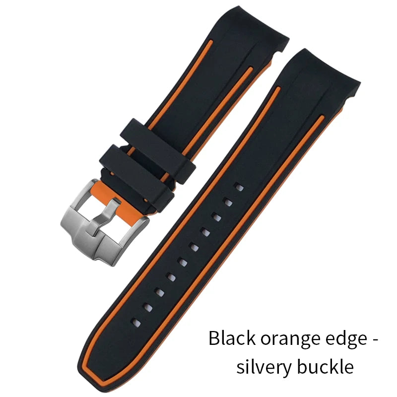 Bracelet de montre en caoutchouc à extrémités courbes de haute qualité, 24mm, pour DIESEL ON 57mm, surdimensionné, DZ7395, DZ7396, DZ7370, DZ7333, bracelet de montre pour hommes