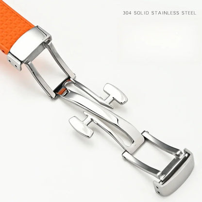 Bracelet de montre à dégagement rapide pour Tissot PRX série 11mm 12mm T137.407/T137.410 Super Player Bracelet de montre en caoutchouc fluoré FKM