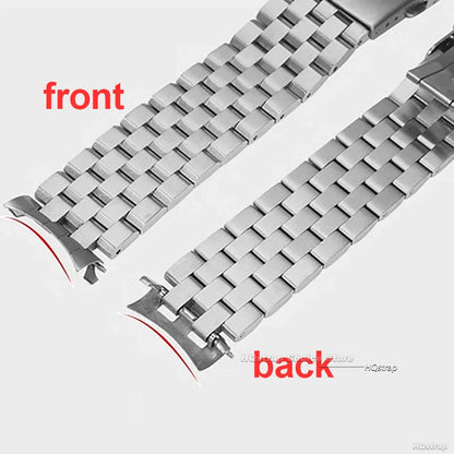 Connecteurs de bande en acier inoxydable, 2 pièces, pour huître jubilé, lien à extrémité plate incurvée pour Seiko SKX007 SKX009, adaptateur de sangle 18 22 21 20mm
