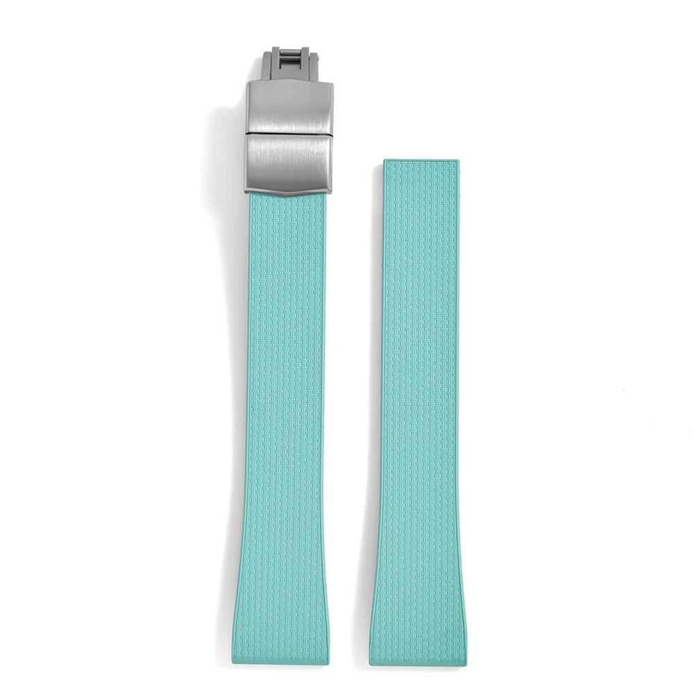 Original Stripess CTS FKM 20mm rubber watch strap for d-elug FKM CTS quick release watch strap silver butterfly buckle cut to size