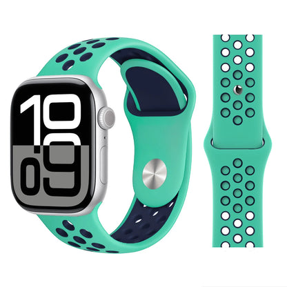 Bracelet en Silicone pour bracelets de montre Apple 46mm 44mm 45mm 40mm 41mm 42mm, Bracelet de Sport Correa iWatch série 11 10 9 SE 8 7 6 5