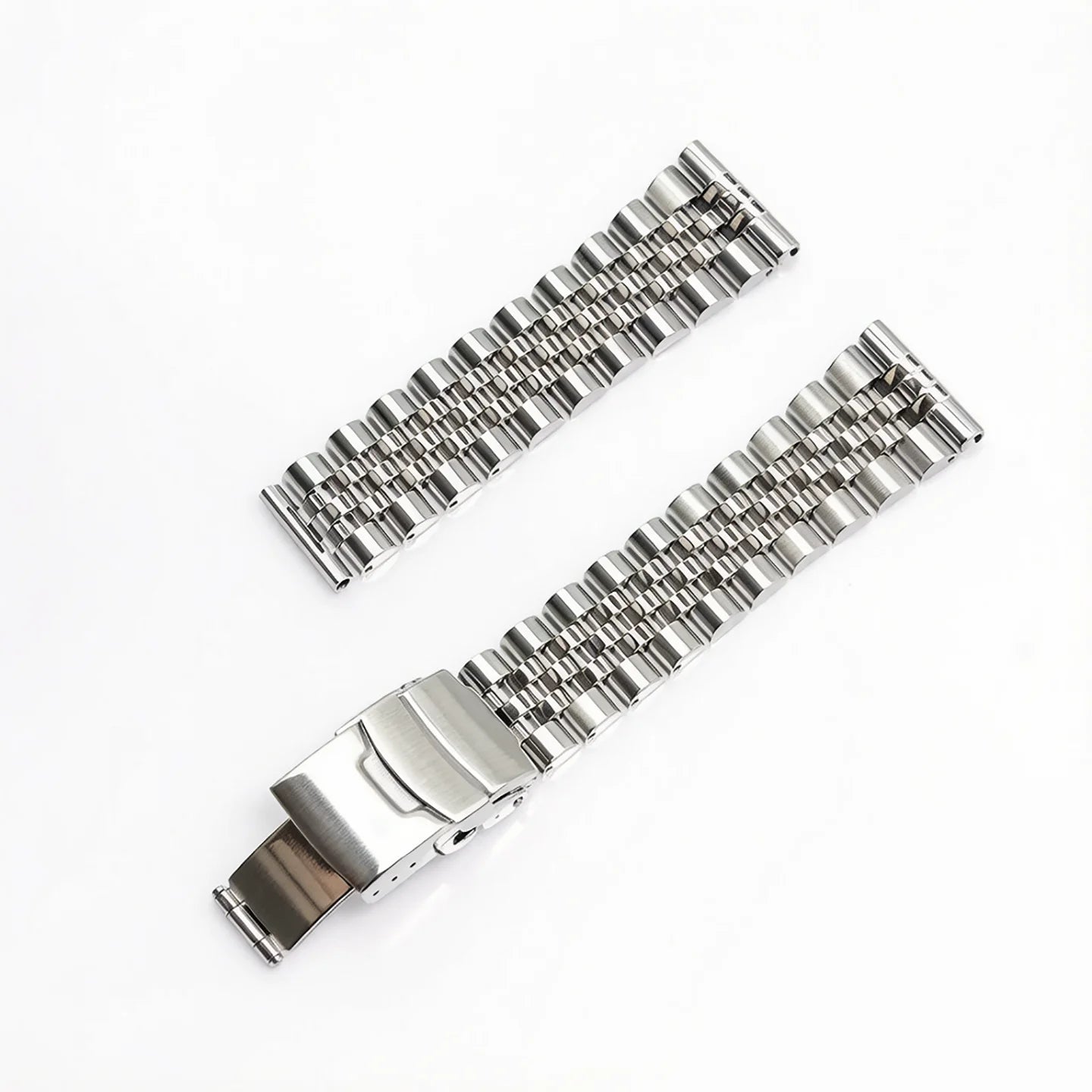 Bracelet de montre Jubilee à extrémités plates en acier inoxydable de 22 mm pour Seiko SBBN031/SNE497