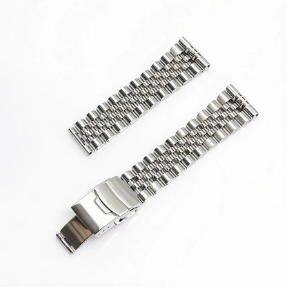 Bracelet de montre Jubilee à extrémités plates en acier inoxydable de 22 mm pour Seiko SBBN031/SNE497