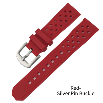 Bracelet de montre en silicone 22 mm 21 mm 20 mm pour Tag Heuer F1 Seiko SKX 5 Oris Divers Sports Watch Series Accessoires Bracelet de montre en caoutchouc