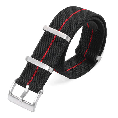 18/20/22mm Elastic Woven Nylon Watch Strap, Universal Breathable Comfortable Band for Omega Seiko IWC