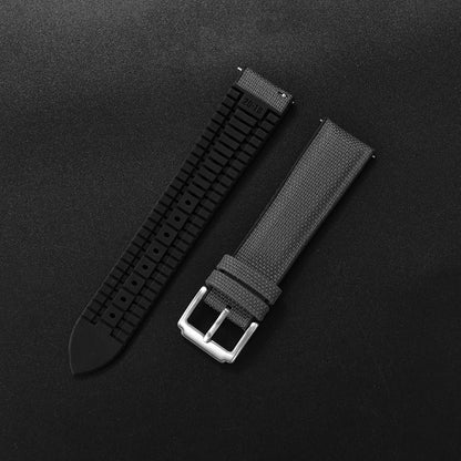 Bracelet en caoutchouc pour tissu voile, nouveau Design, bracelets de montre étanches à dégagement rapide, 18mm 19mm 20mm 21mm 22mm, bracelet en toile et Nylon