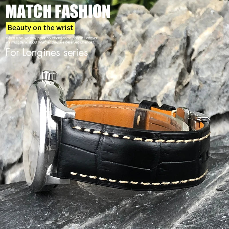 Cinturino per orologio in vera pelle, 13mm 16mm 18mm 19mm 20mm 21mm 22mm, per Longines Master Collection L2 L3 L4, cinturino in pelle bovina