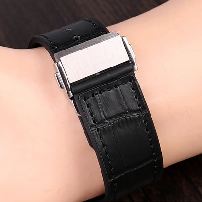 Cinturino di sicurezza per Hublot BIG BANG, serie Classic Fusion, fibbia déployante a farfalla, bottone di chiusura in acciaio inossidabile 316, 18mm 20mm 22mm