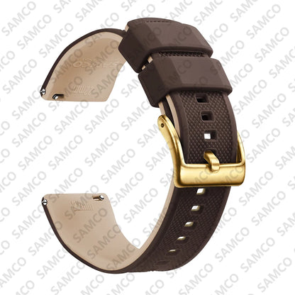 Bracelet de montre en Silicone de qualité supérieure, 18mm 20mm 22mm, à dégagement rapide, en caoutchouc, de remplacement