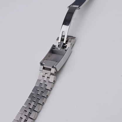 Rolamy 20mm bracelet jubilé pour Seiko Prospex alpiniste SPB115 117 121 123 209 SARB013 15 bracelet de montre en acier inoxydable à extrémité incurvée solide