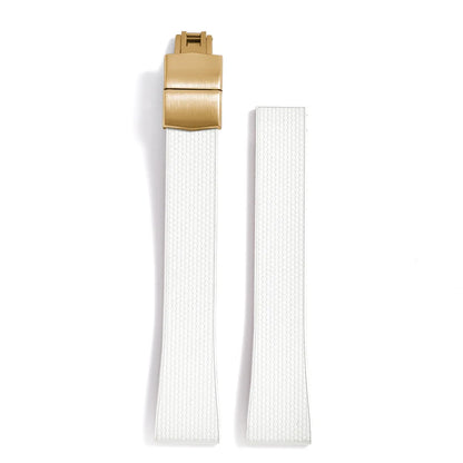 Original Stripess CTS FKM 20mm rubber watch strap for d-elug FKM CTS quick release watch strap silver butterfly buckle cut to size