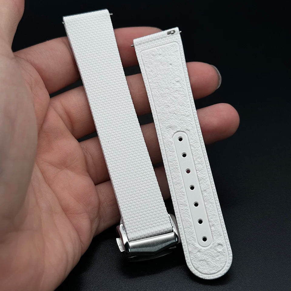 Bracelet montre 20mm caoutchouc Premium – Rapide à Boucle déployante – Toutes Marques