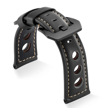 Bracelets de montre en cuir véritable 20mm 22mm 24mm 26mm, noir, bleu, marron, vintage, pour femmes et hommes