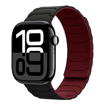 Magnetisches Armband für Apple Watch, 46 mm 44 mm 45 mm 40 mm 42 mm 41 mm, aus Silikon, Correa, Armband für IWatch Serie 11 10 SE 9 8 7 6 5 4 3