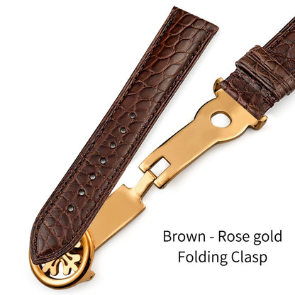 Luxurious Crocodile Leather Watch Strap, 20mm 19mm 21mm 22mm, for Patek Philippe 5227 5146 5147, American Alligator Watch Band