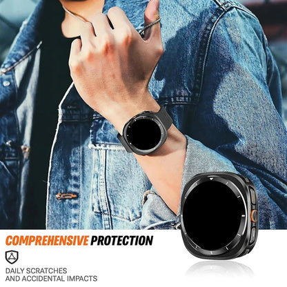 BUSKOZ 1/2pc Étui de protection en métal pour Samsung Galaxy Watch Ultra, sans film protecteur d'écran, accessoires