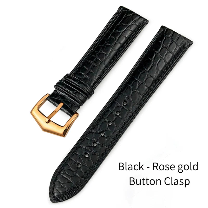 Luxurious Crocodile Leather Watch Strap, 20mm 19mm 21mm 22mm, for Patek Philippe 5227 5146 5147, American Alligator Watch Band