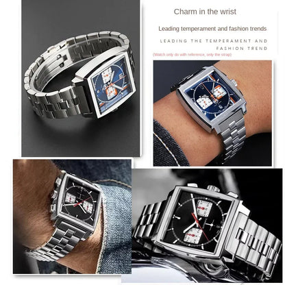 Hochwertiges Armband aus massivem Edelstahl für Tag Heuer Monaco CBL2111 CBL2180 CBL2113 CBL2115 BA0644, silbernes Uhrenarmband 22mm