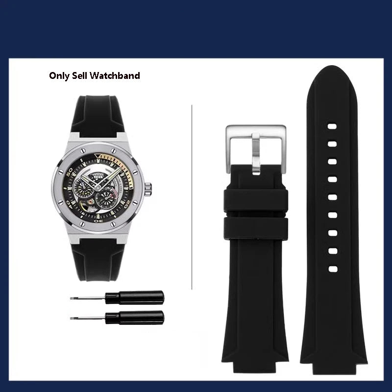 Bracelet de montre en caoutchouc étanche, bracelet de montre de sport, marque I.w Carnival, original, 589g, 618g, 612g, 619g