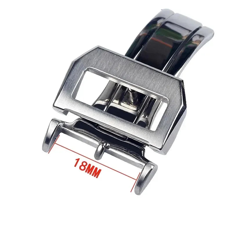 For IWC Pilots Portofino Family Stainless Steel Watch Bracelet with Folding Buckle for Men 18mm