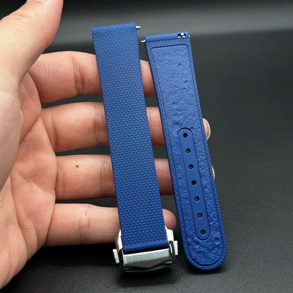 Bracelet montre 20mm caoutchouc Premium – Rapide à Boucle déployante – Toutes Marques