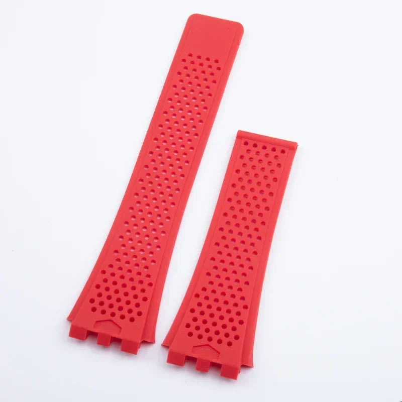 Cinturino per orologio in silicone morbido di alta qualità, per TAG HEUER, serie Carrera, interfaccia concava e convessa, 28x22mm
