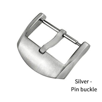 Fermoir déployant en acier inoxydable pour bracelet de montre Breitling en cuir/caoutchouc, accessoires 18mm 20mm, boucle pliante noir argent