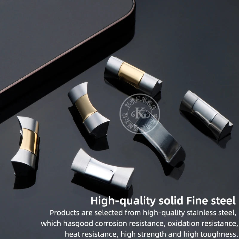 FKM – Cinturino in gomma 316L, maglia terminale curva in acciaio inossidabile 20/21/22mm per Tudor Black Bay M79363 M7939G1, adattatore in metallo, connettore 41mm