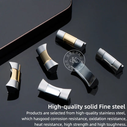 FKM – Cinturino in gomma 316L, maglia terminale curva in acciaio inossidabile 20/21/22mm per Tudor Black Bay M79363 M7939G1, adattatore in metallo, connettore 41mm