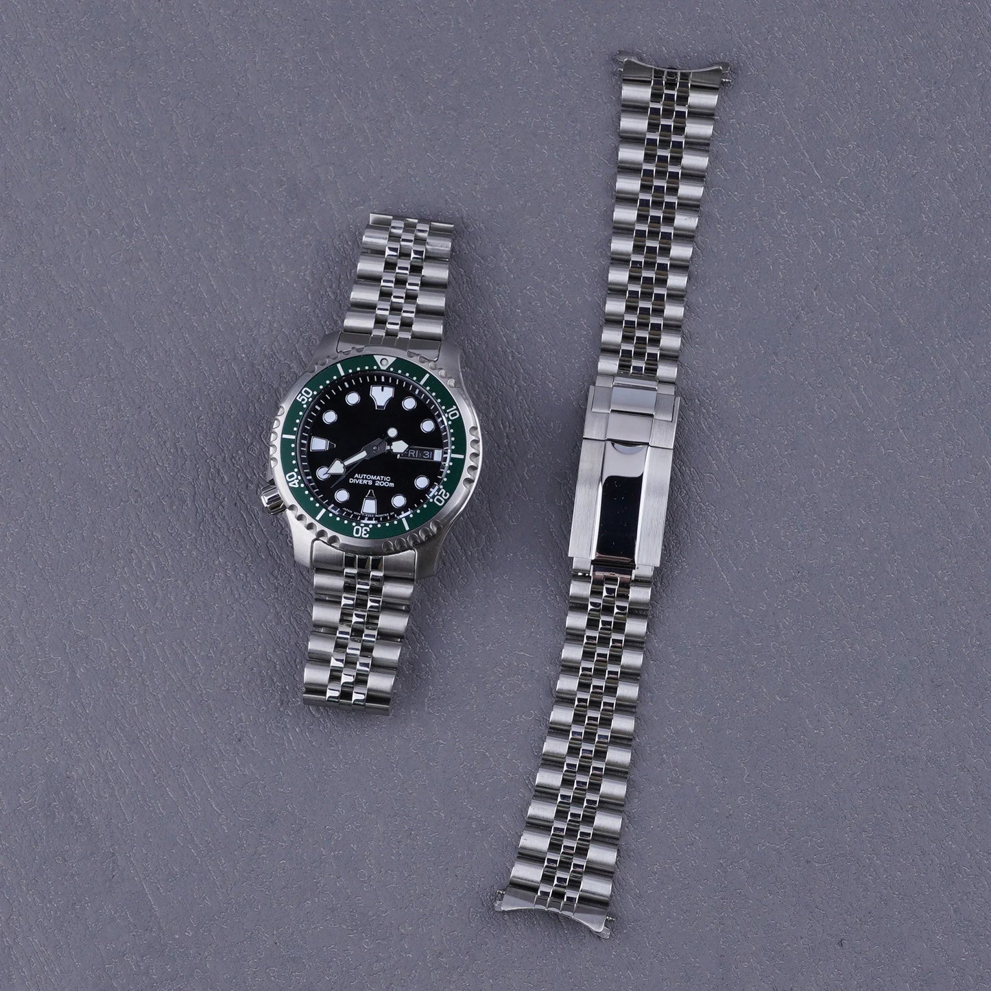 For Citizen NY0040 20mm Jubilee Bracelet Watch Strap with Oyster Clasp by Rolamy