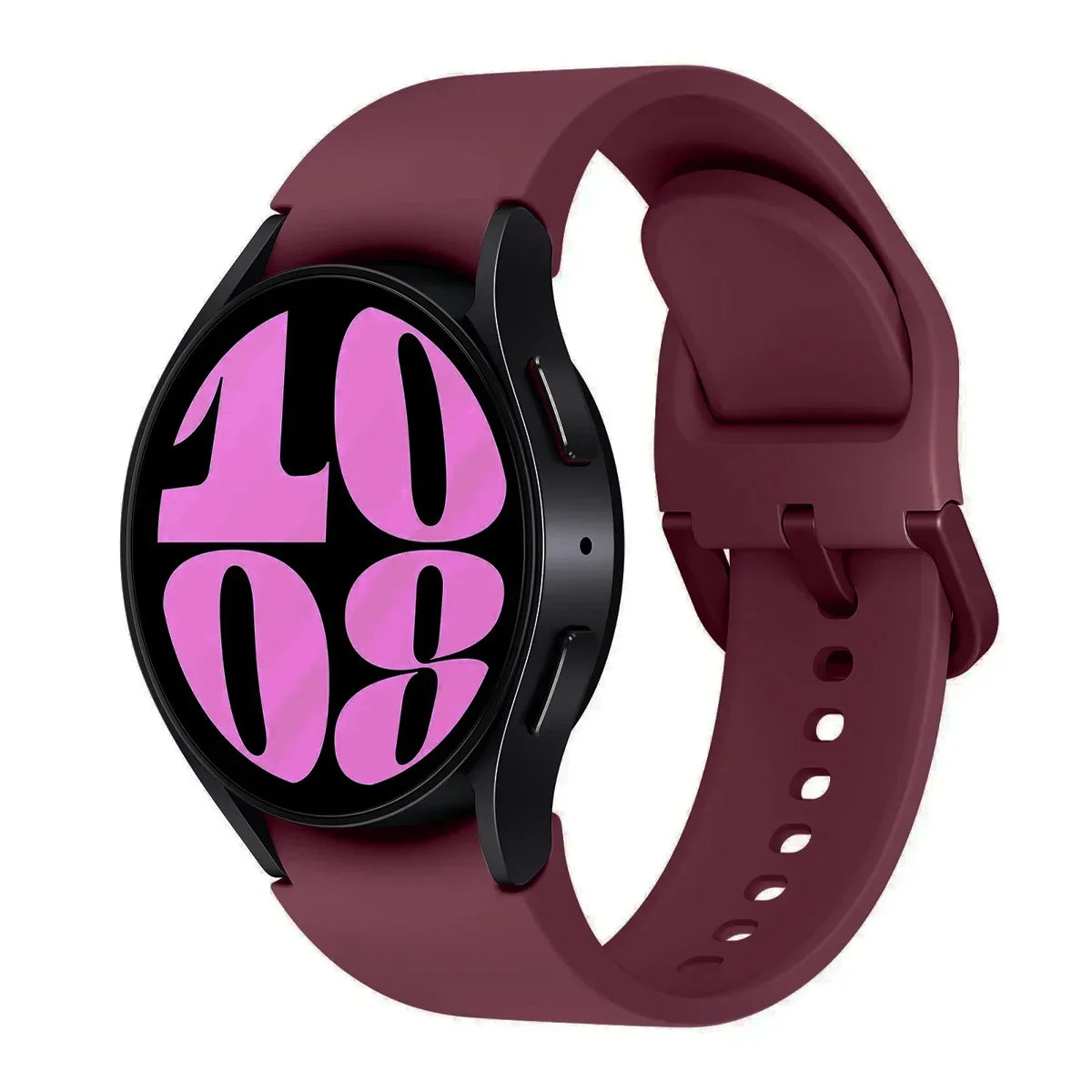 Bracelet en Silicone pour Samsung Galaxy watch 6 4 Classic, 47mm 43mm 46mm, bracelet de remplacement original incurvé pour montre 7 6 5 4 40mm 44mm