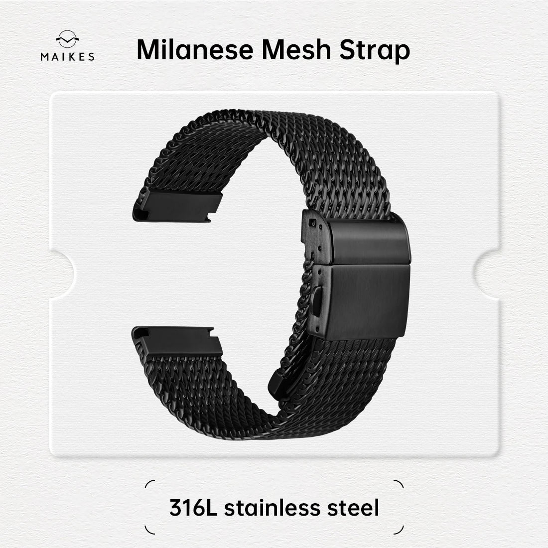 Bracelet de montre de luxe SION L en acier inoxydable brossé, bracelet en maille milanaise, accessoires de montre pour Rolex IWC OMEGA