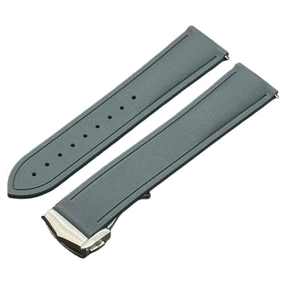 OZE Bracelet montre Caoutchouc Siliconé Premium - Motif Tissu - Boucle déployante