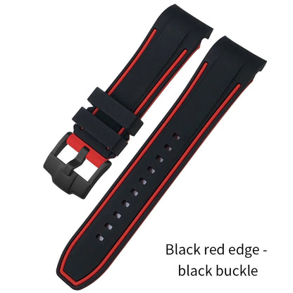 Bracelet de montre en caoutchouc à extrémités courbes de haute qualité, 24mm, pour DIESEL ON 57mm, surdimensionné, DZ7395, DZ7396, DZ7370, DZ7333, bracelet de montre pour hommes