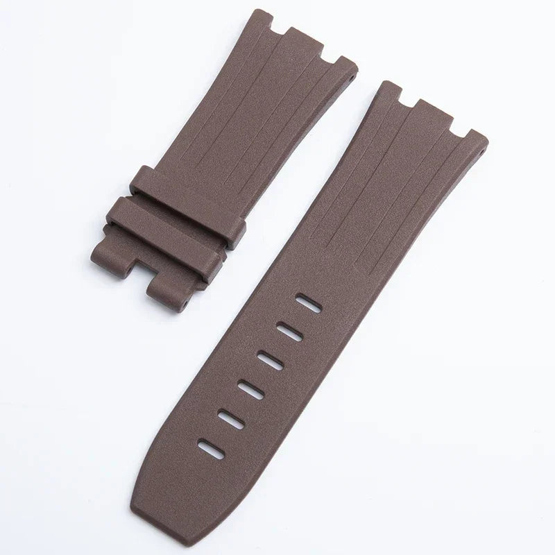 Bracelet de montre en caoutchouc FKM souple de 28mm, adapté au bracelet de montre AP Audemars Piguet, cadran de 42mm, boucle à ardillon 15703 15710