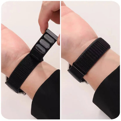 Cinturino classico in nylon intrecciato da 20mm 22mm per Samsung Galaxy Watch 7 6 5 4/3 41mm 45mm/Active 2/Gear S3 Frontier
