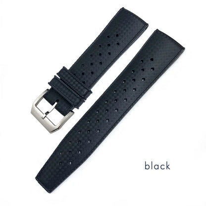 Cinturini per orologi in gomma adatti per orologi IWC Pilot Omega Rolex Longines Breitling Tudor, cinturini per orologi in silicone morbido per immersioni