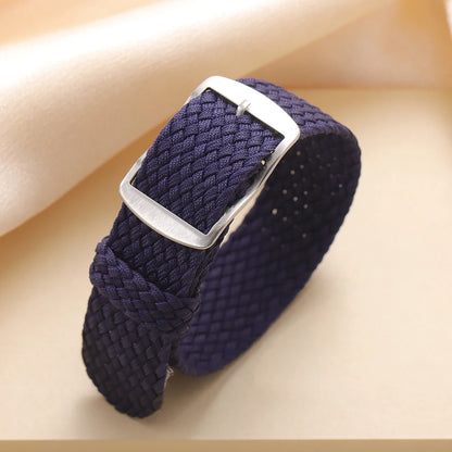 14mm 16mm 18mm 20mm 22mm Nylon Woven Canvas Watch Strap for Perlon for Omega Watchband Men Women Sport Wristband Accessories