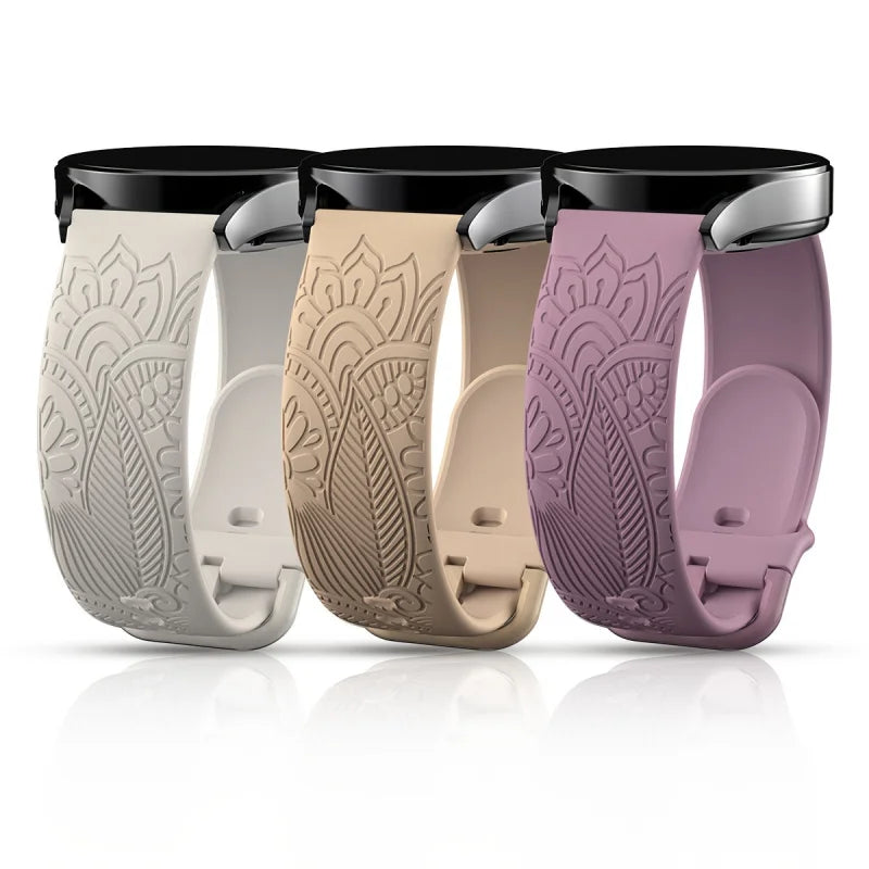 Graviertes Armband 18/20/22mm für Samsung Galaxy Watch 7/6/5/4/FE (40/44mm) Gear S3, klassisches Silikonarmband 43/45mm Active 2