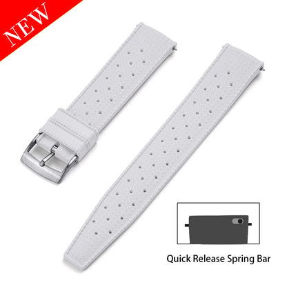 Premium FKM Rubber Watch Band Quick Release 18mm 20mm 22mm 24mm Rubber Watch Strap Smart Watch Bracelet