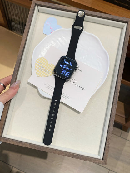 Slim Silicone Band for Apple Watch Ultra 49mm 40mm 41mm 44mm 45mm 46mm, Compatible with iWatch Series 11 10 9 8 7 6 5 SE3