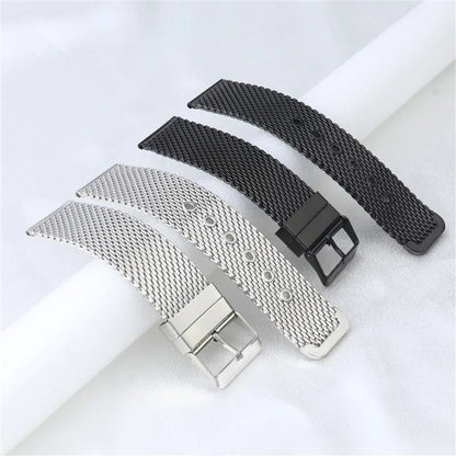 Cinturino per orologio a maglie milanesi spesso 1,0 mm, cinturino in metallo in acciaio inossidabile a sgancio rapido, chiusura magnetica, cinturino universale da uomo