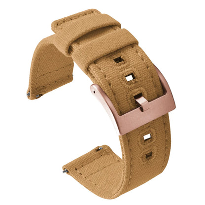 Universal Nylon Watch Strap, 20mm 22mm Quick Release Durable Retro Canvas Sport Belt for Omega Seiko Cartier
