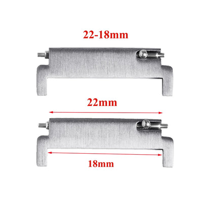 1 paire d'adaptateurs de bracelet de montre 18mm à 20mm, 22mm, 20mm à 18/20/22mm, 22mm à 22mm, connecteurs à broches à dégagement rapide, accessoires de montre