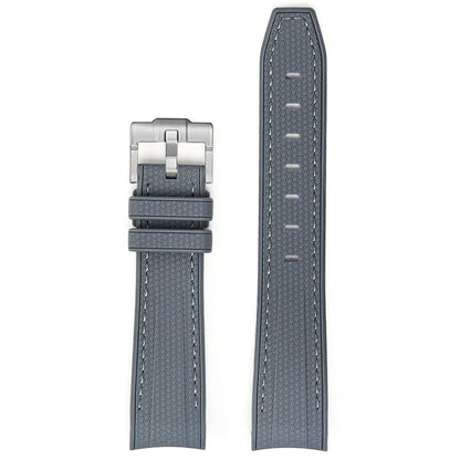 Bracelet de montre en caoutchouc et Silicone, 20mm, pour Omega X Swatch Joint MoonSwatch, pour Seamaster 300, pour hommes et femmes, extrémité incurvée