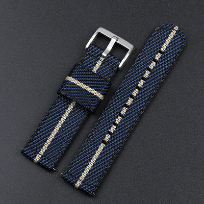 Bracelet de montre Nato 2 Pièces - Compatible connectée - Sangles en Nylon Tissé
