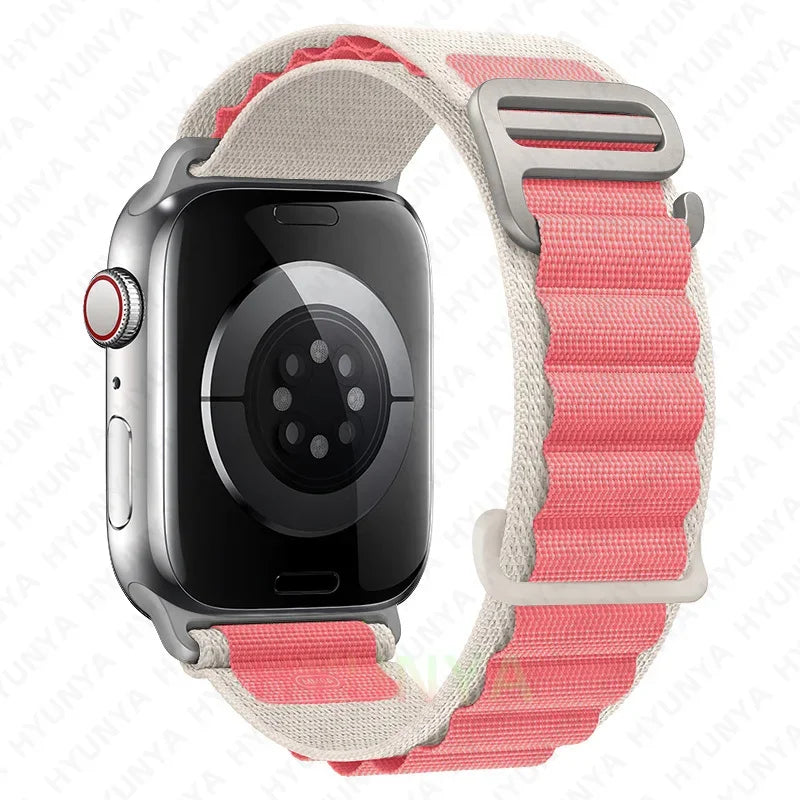 Cinturino per Apple Watch, bracciale alpino per cinturino Apple Watch Ultra 2 3, cinturino 45mm 49mm 42mm 46mm 44mm 41mm 40mm, cinturino Iwatch serie 11 9 8 7 SE 10